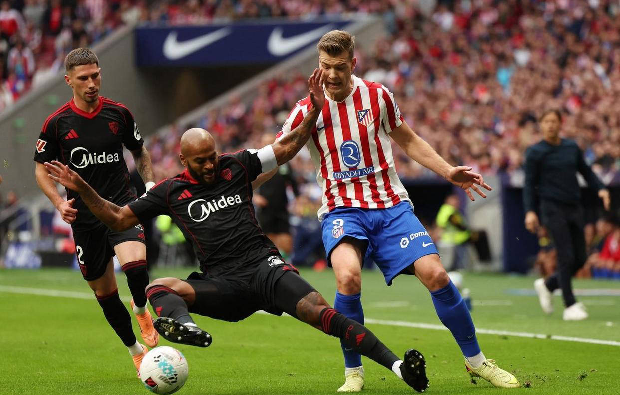 马竞3-0击败塞维利亚，连胜追平巴萨并逼近西甲前二，阿尔马达助攻传射